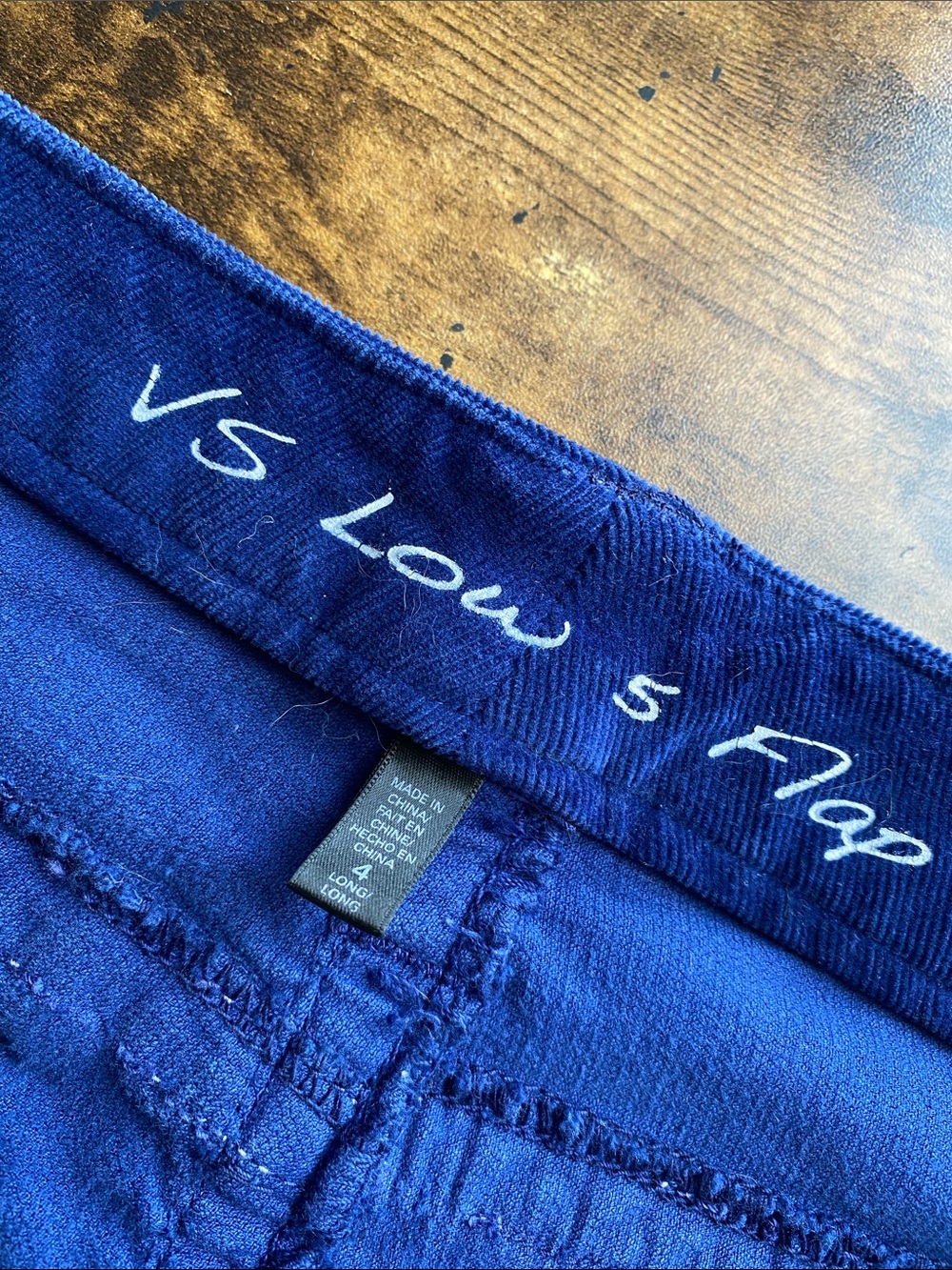 VS LOW 5 FLAP Corduroy Bootcut pants size women’s 4 - Picture 6 of 7